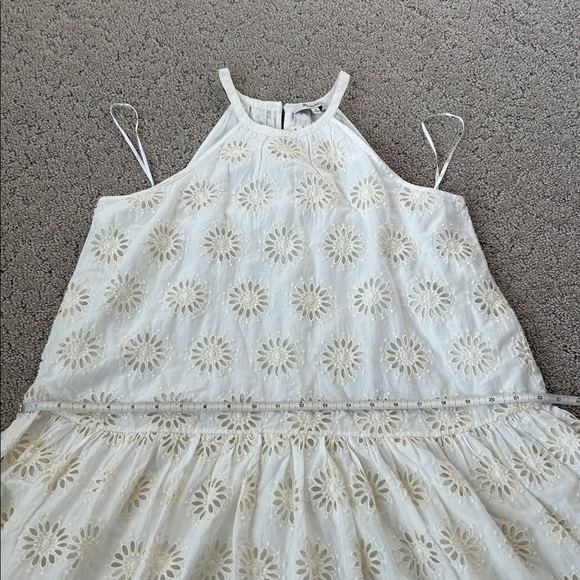 Madewell Aubriella Dress Embroidered Drop-Waist Maxi Dress Floral Eyelet XS NEW - Picture 7 of 14
